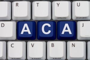 ACA spelled out on a computer keyboard