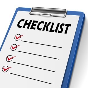 A clipboard with a checklist 