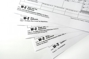 Stack of W2 Forms