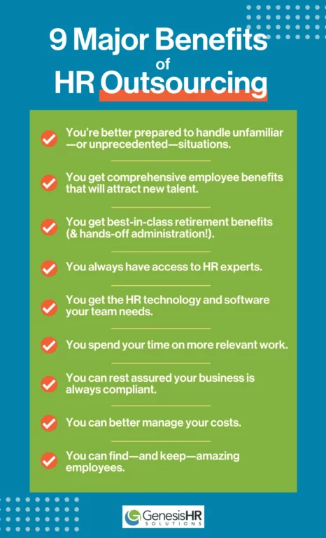 9 Major Benefits Of HR Outsourcing