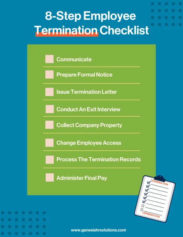 The 8-step employee termination checklist