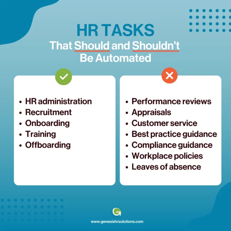 HR automation: HR tasks that should and shouldn't be automated